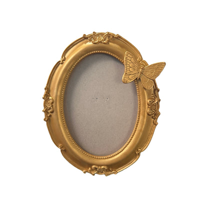 Elegant Oval Butterfly Picture Frame Homeandso