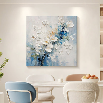 Textured Floral Canvas Wall Art Homeandso