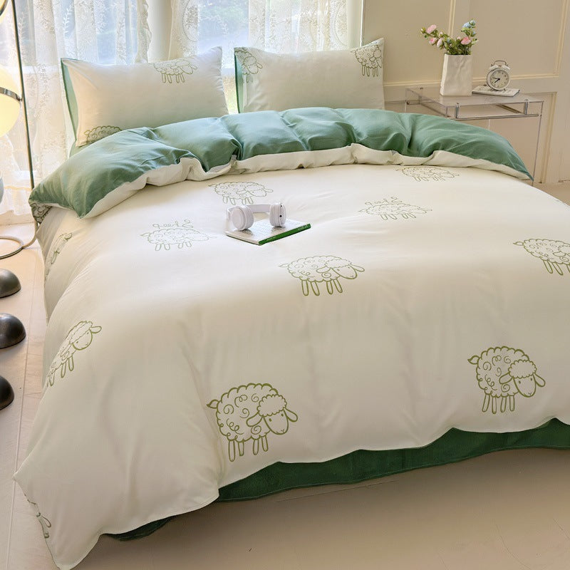 Playful Cartoon-Themed Duvet Cover Set Homeandso