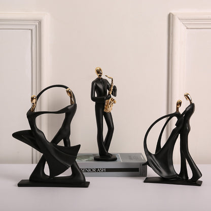 Elegant Dancing Couple Sculpture Homeandso