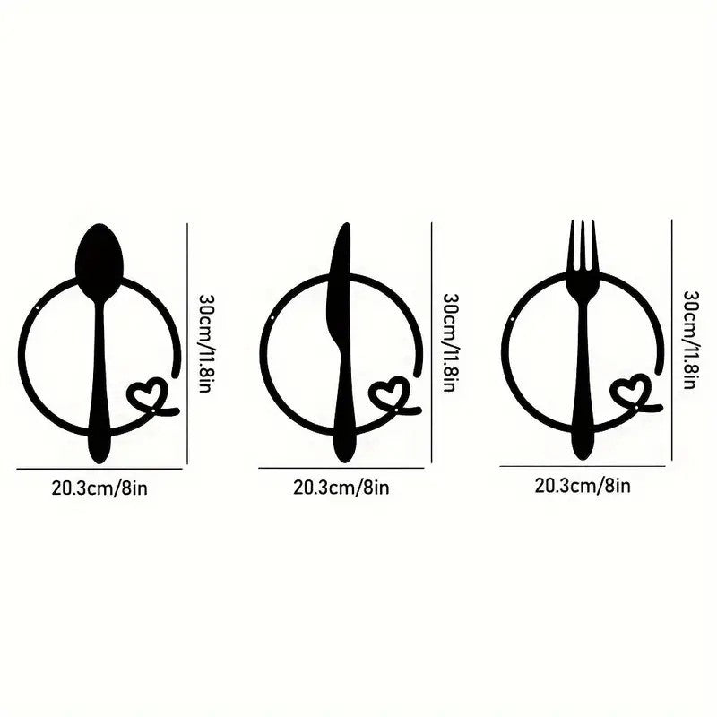 Elegant Dining Utensil Wall Art Homeandso