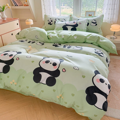 Playful Cartoon Bear Bedding Set Homeandso