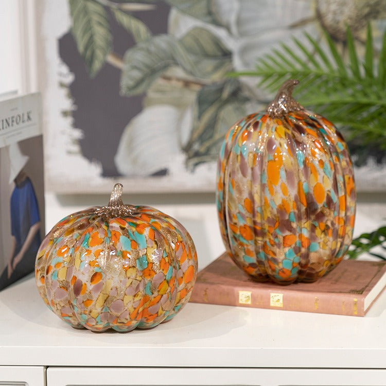 Artistic Glass Pumpkin Homeandso