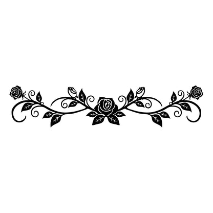 Decorative Floral Wall Border Homeandso