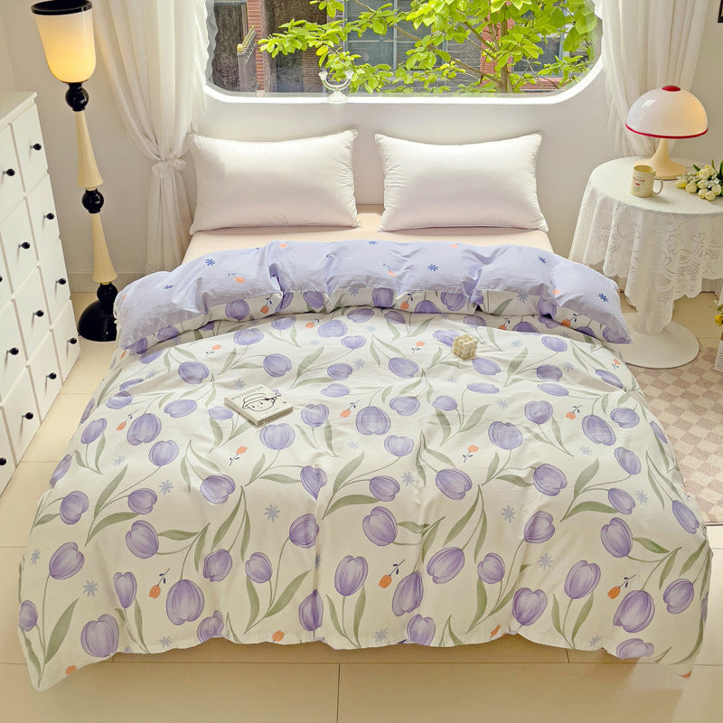 Playful Heart Pattern Duvet Cover Set Homeandso