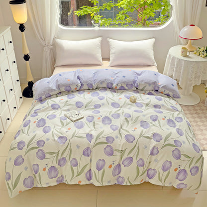 Playful Heart Pattern Duvet Cover Set Homeandso