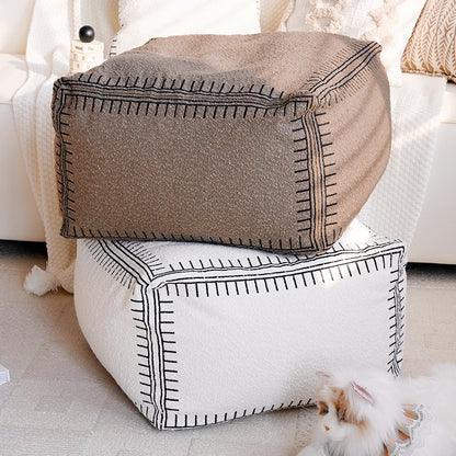 Decorative Woven Floor Pouf