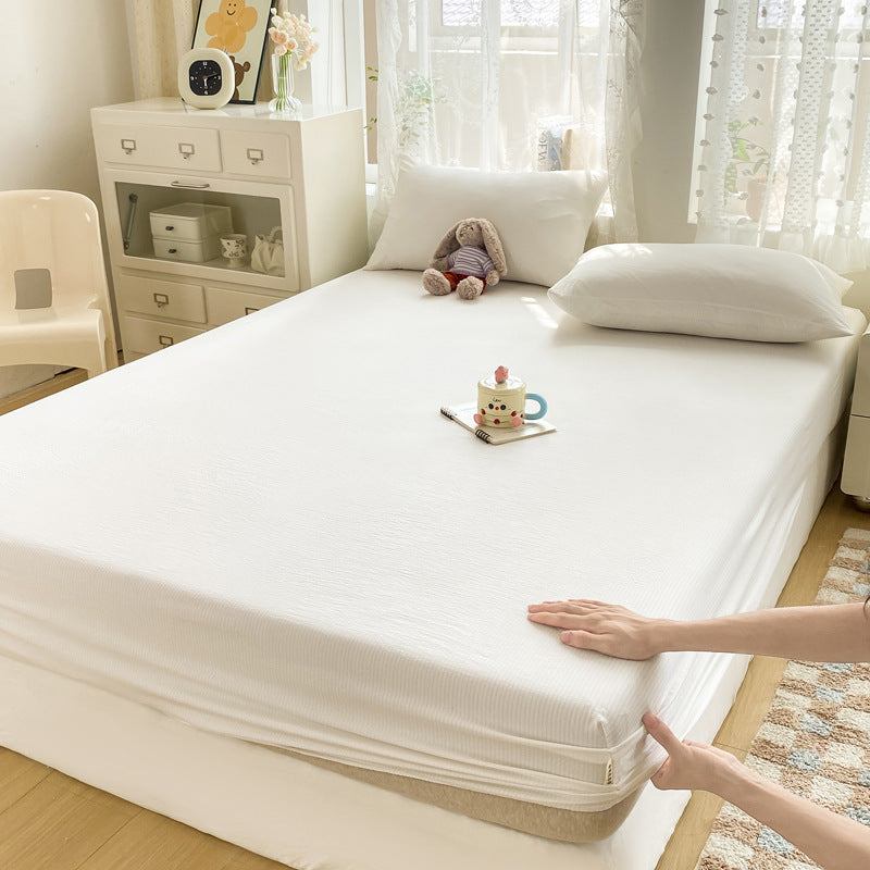 Stretchy Ribbed Mattress Protector