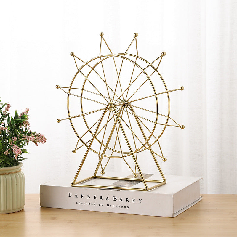 Decorative Metal Ferris Wheel Sculpture Homeandso