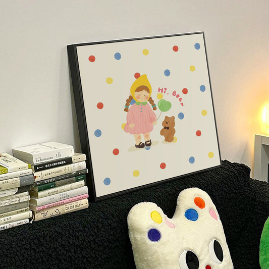 Whimsical Café-Themed Art Print Homeandso
