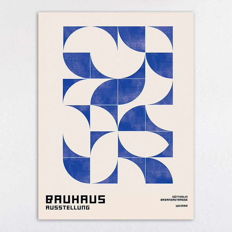 Bauhaus-Inspired Abstract Wall Art Print Homeandso