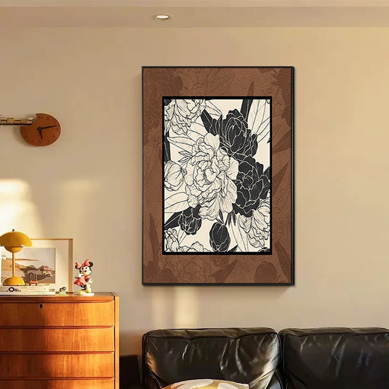 Floral-Inspired Framed Artwork Homeandso
