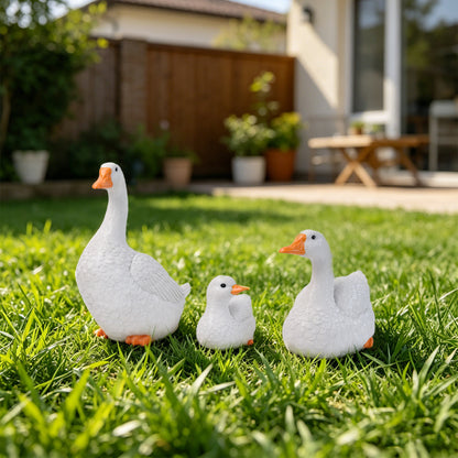 Charming Duck Family Figurines Homeandso