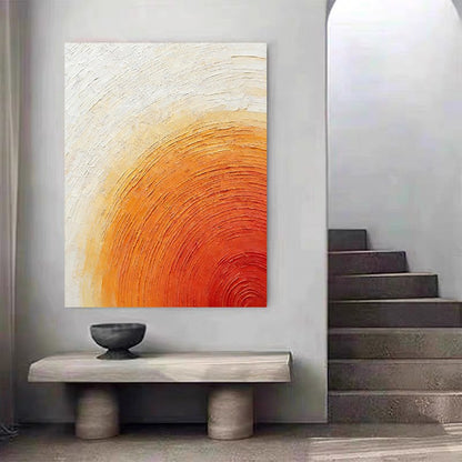 Textured Abstract Sunburst Canvas Art Homeandso