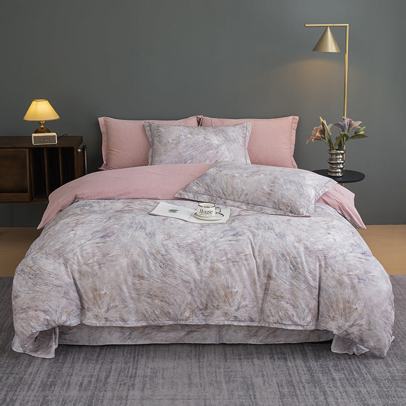 Nature-Inspired Botanical Print Duvet Cover Set