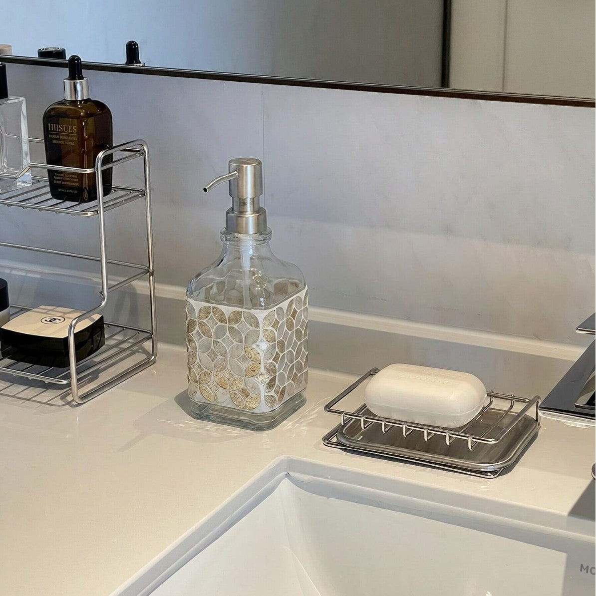 Decorative Liquid Soap Dispenser Set