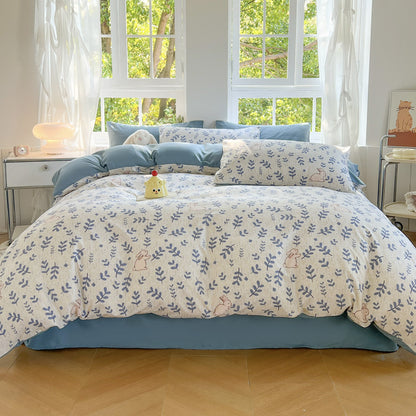 Playful Cartoon Animal-Themed Bedding Set Homeandso