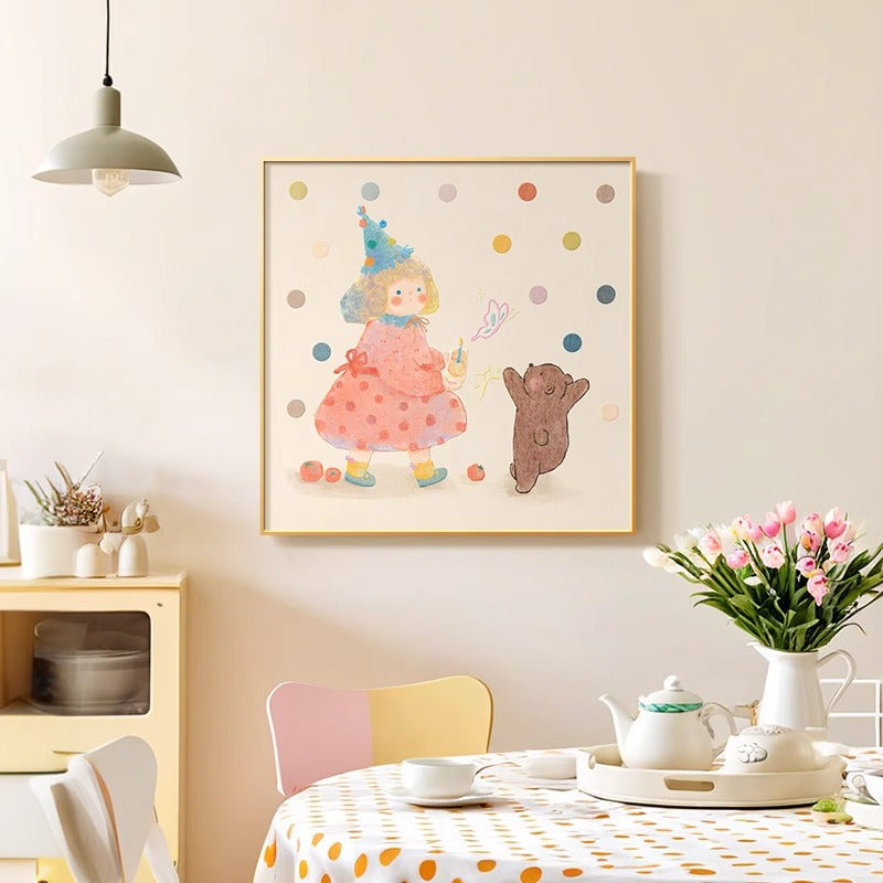 Illustrative Character Canvas Art Print Homeandso