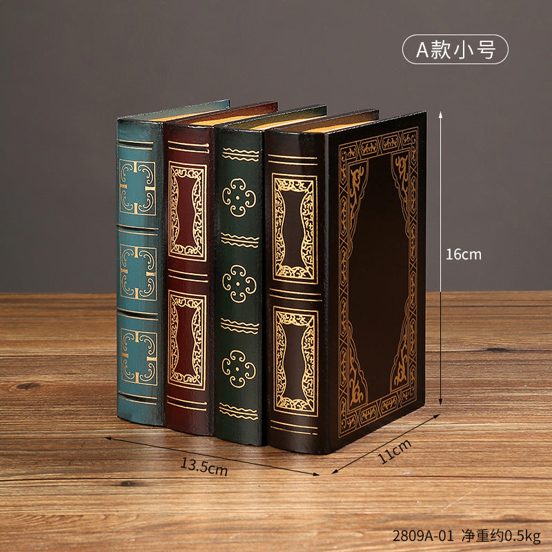 Decorative Antique-Inspired Book Set Homeandso