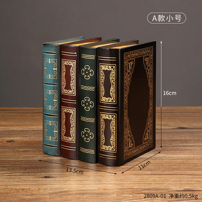 Decorative Antique-Inspired Book Set Homeandso