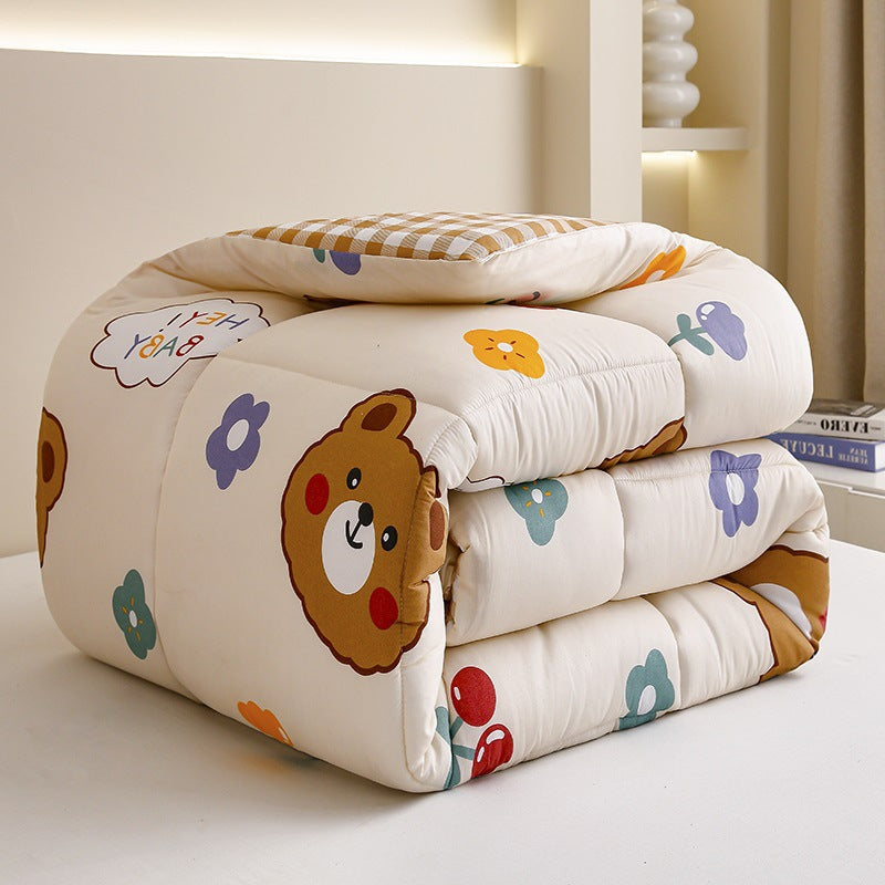 Ultra-Soft Grid Pattern Comforter