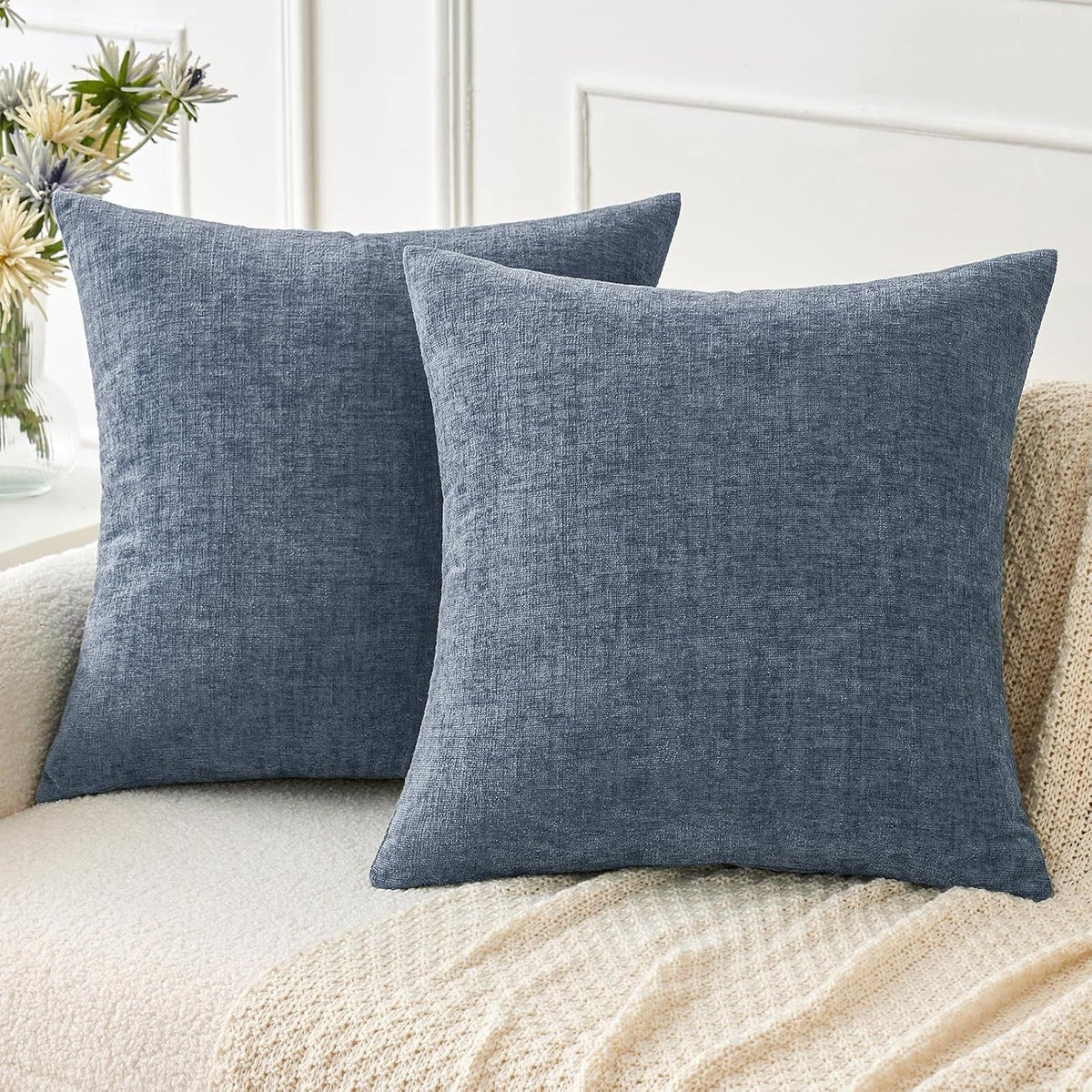 Soft Textured Throw Pillow