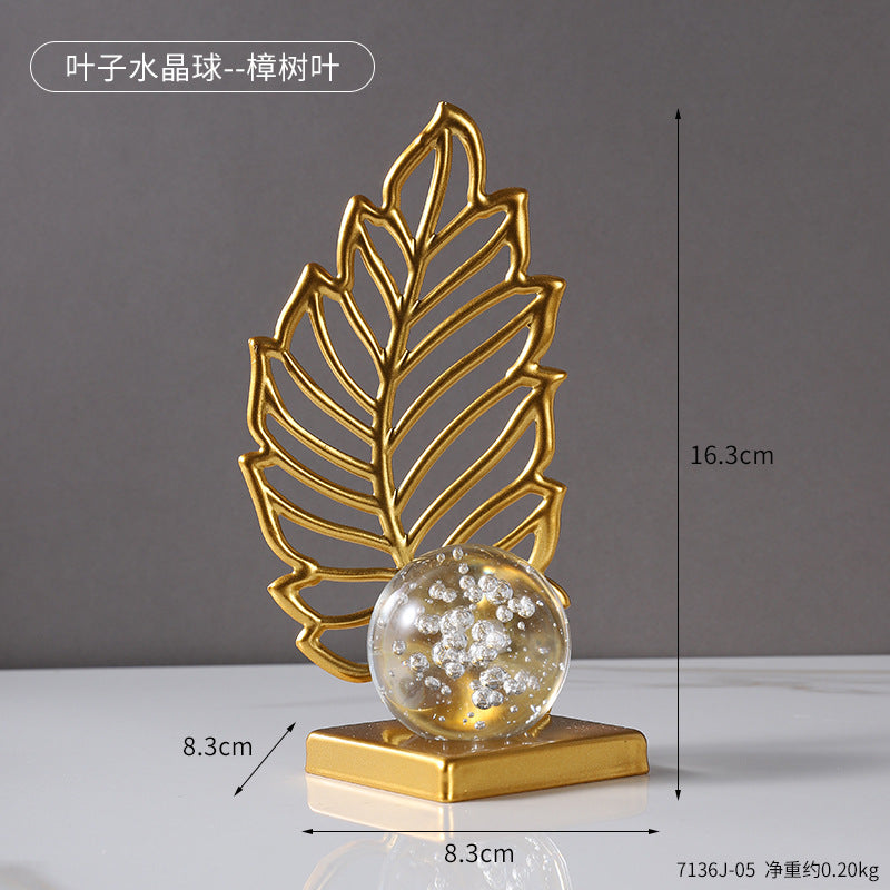 Decorative Ginkgo Leaf Sculpture Homeandso
