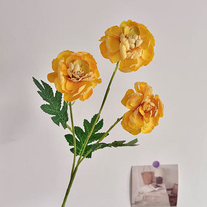 Lifelike Artificial Peony Floral Stem