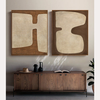 Abstract Minimalist Framed Artwork Homeandso