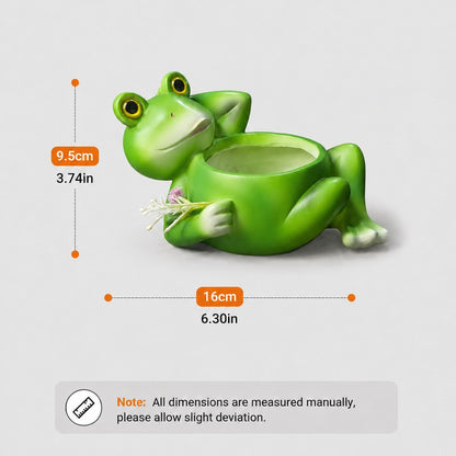 Frog-Shaped Decorative Planter Homeandso