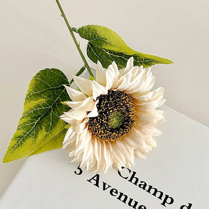 Realistic Sunflower Floral Stem for Home Decor
