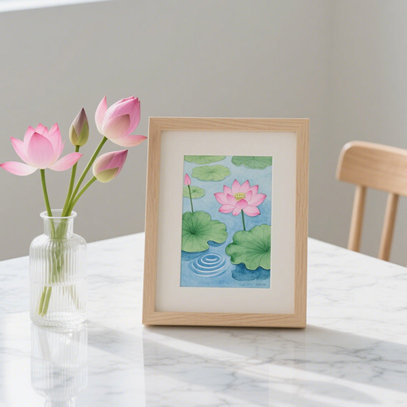 Elegant Floral Illustration Framed Art Print