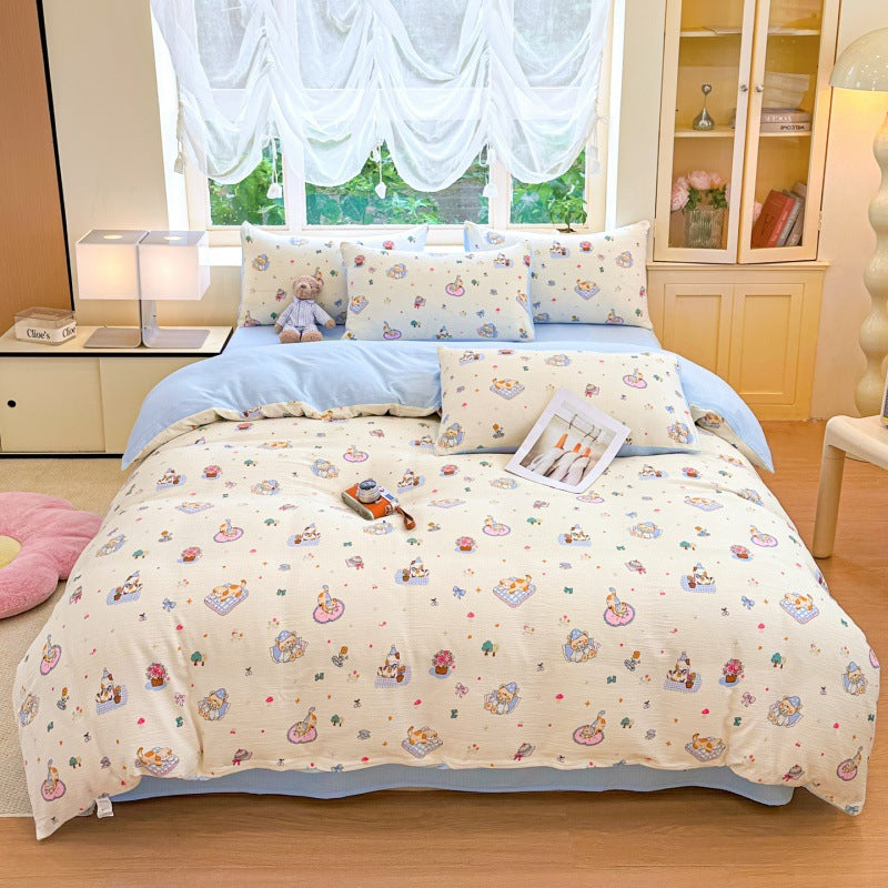 Playful Cartoon-Themed Duvet Cover Set Homeandso 1792692729