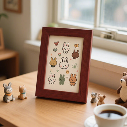 Playful Bunny Character Art Frame