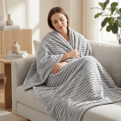 Premium Textured Fleece Deken