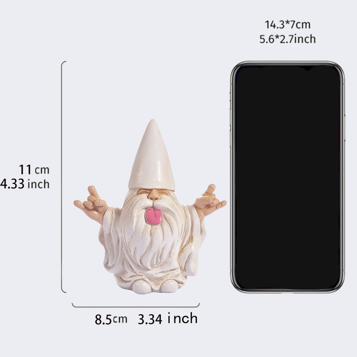 Whimsical Gesture Garden Gnome Figurine Homeandso