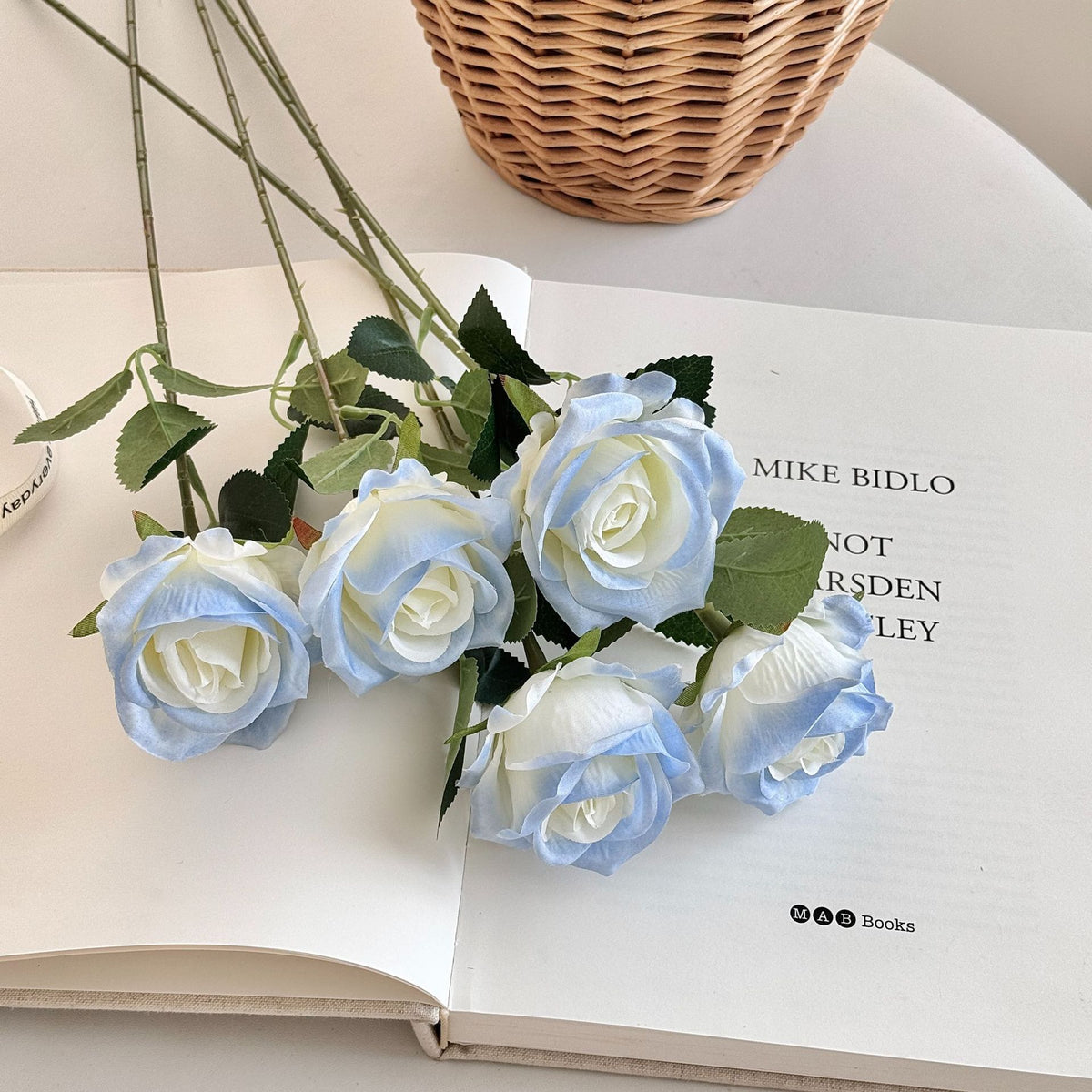 Premium Artificial Blue Rose Bouquet