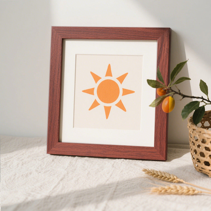 Minimalist Sun-Themed Art Print Frame