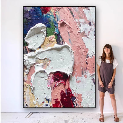 Textured Abstract Expression Canvas Art Homeandso