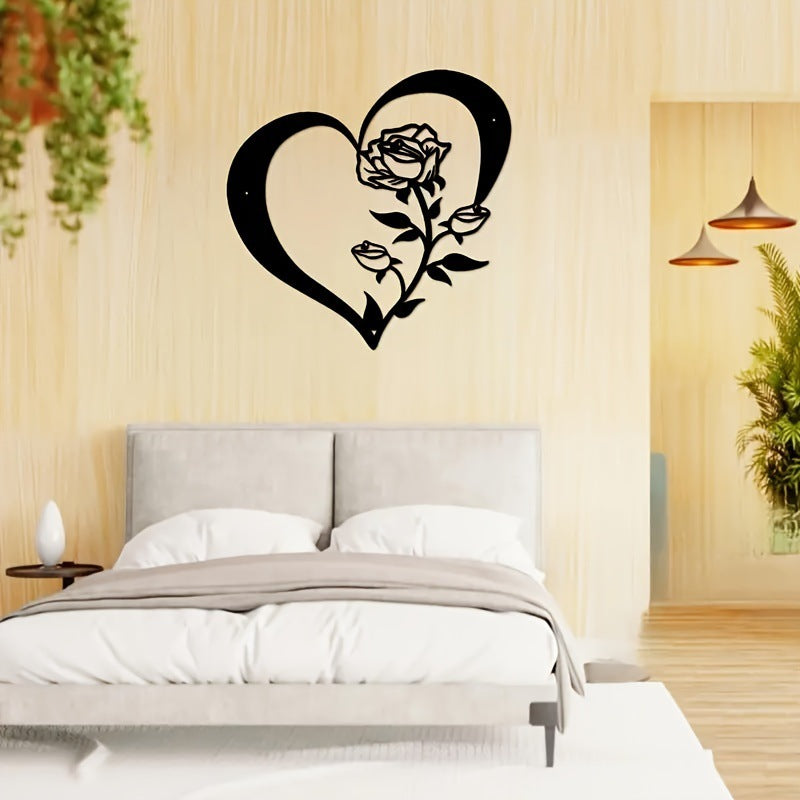 Heart-Shaped Floral Wall Art Homeandso