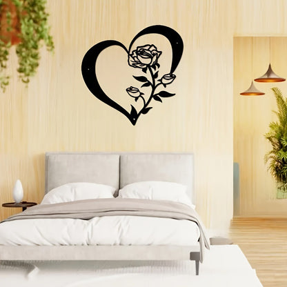 Heart-Shaped Floral Wall Art Homeandso