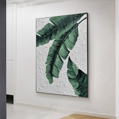 Tropical Leaf Canvas Artwork Homeandso