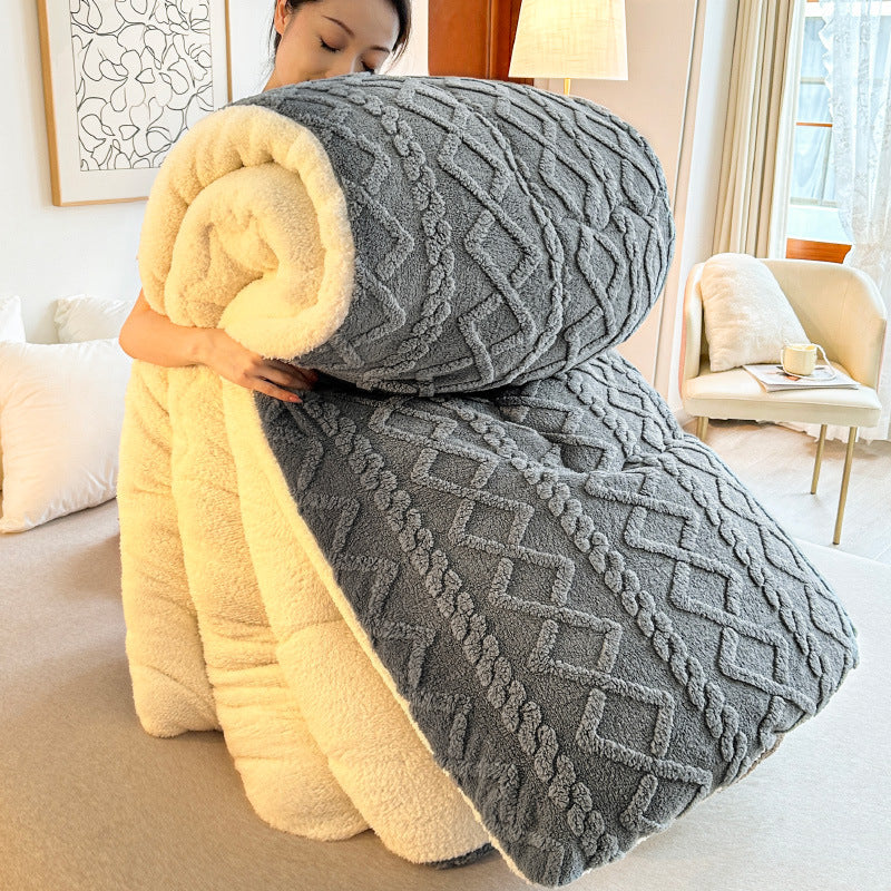 Plush Reversible Fuzzy Blanket