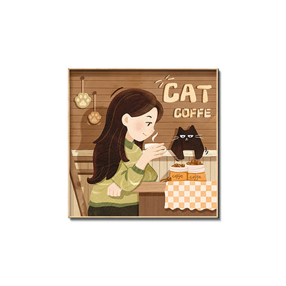 Cat-Themed Wall Art Print Homeandso