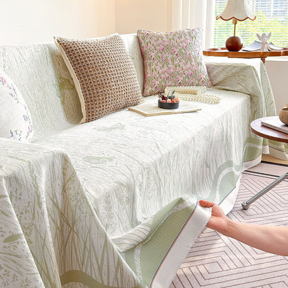 Floral Print Sofa Cover
