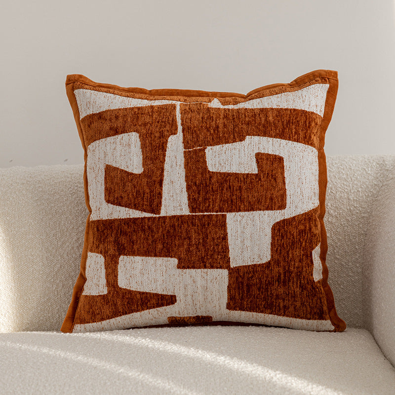 Geometric Patterned Throw Cushion