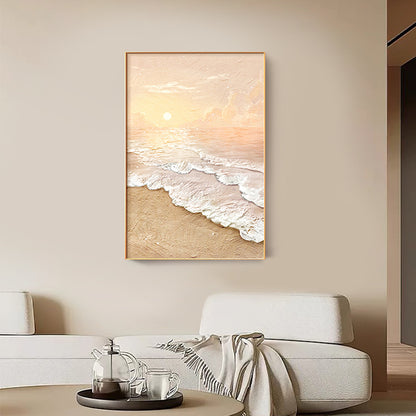Framed Coastal Beach Landscape Wall Art Homeandso