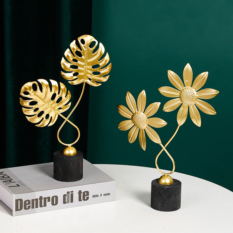 Decorative Metal Floral Sculpture Homeandso