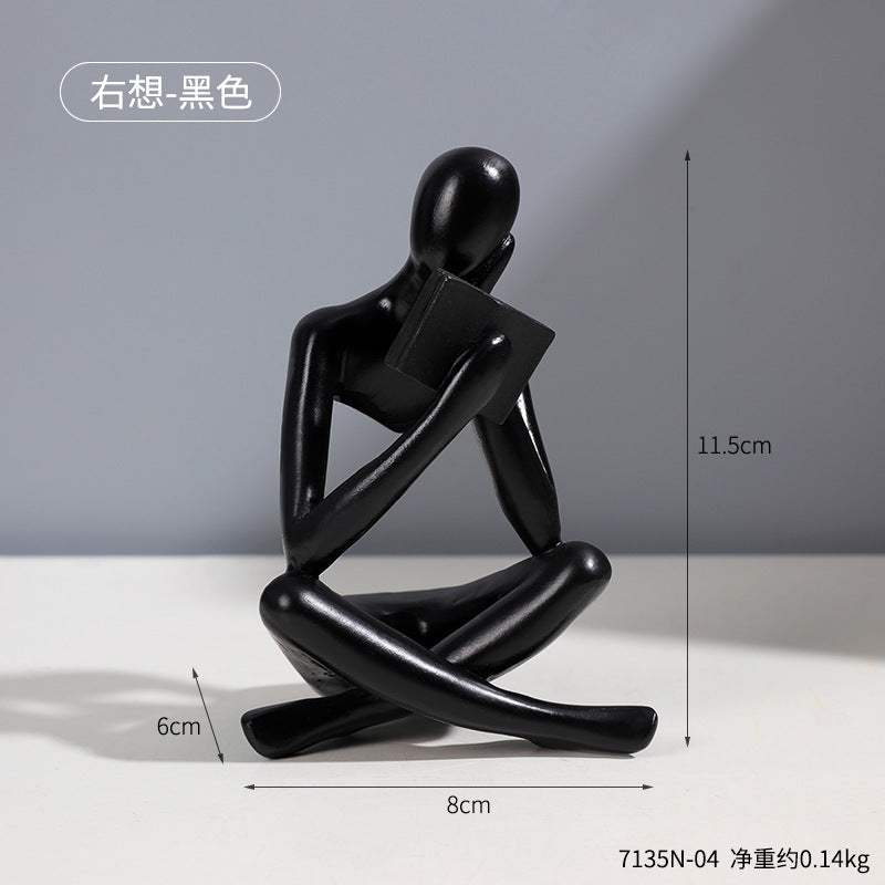 Contemporary Reading Figurine Homeandso