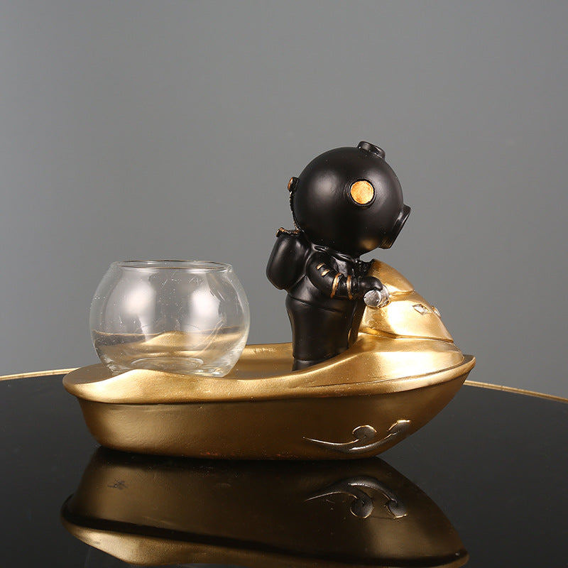 Decorative Diver Figurine Homeandso